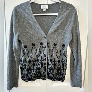 Emblem Coordinates Gray Cardigan